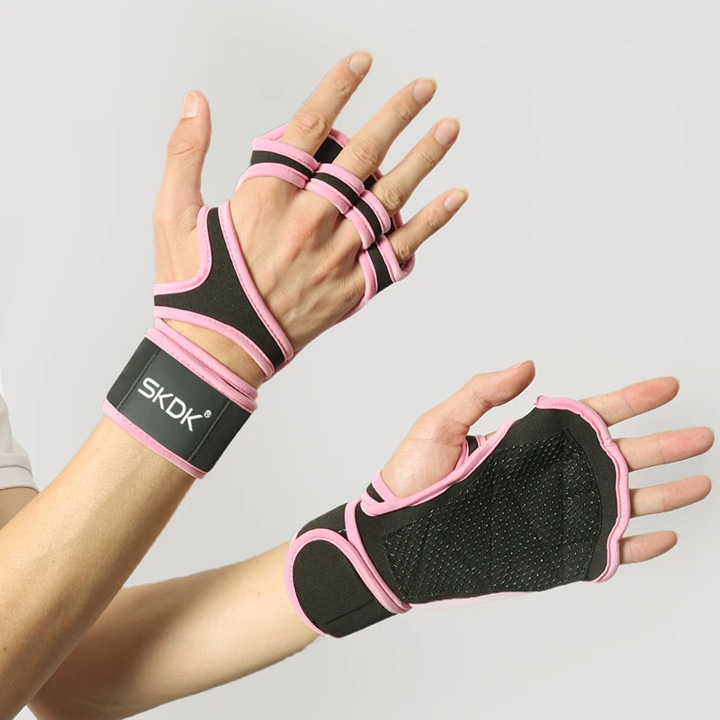 Weightlifting Gloves - Workout Gloves With Wrist Wraps Anti-Slip