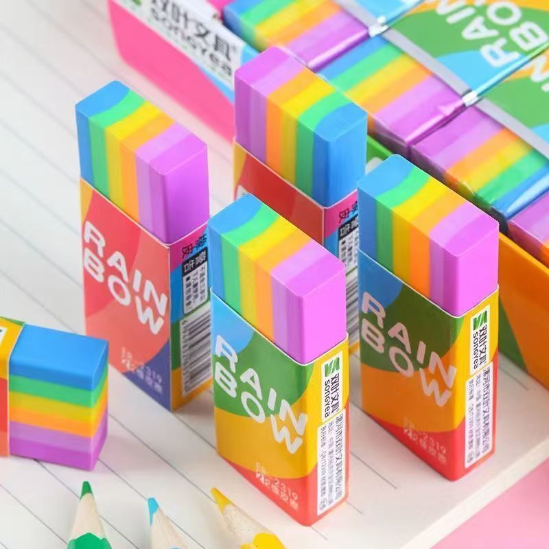 3/6/10/20 Pcs Colored Erasers  - đánh giá và giá Chalk Bag
