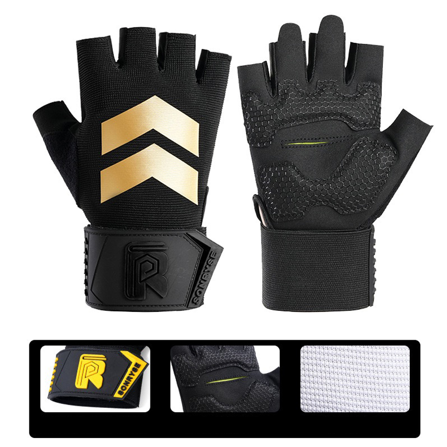 Half finger fitness gloves wit - đánh giá và giá Weightlifting Gloves