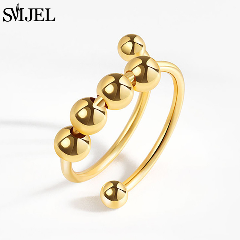 Anxiety Metal Balls Beads Ring - đánh giá và giá Gymnastic Ring